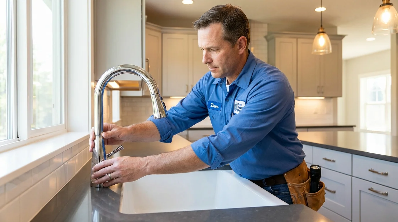Kitchen faucet installation by Johns Plumbing LLC in Ashburn