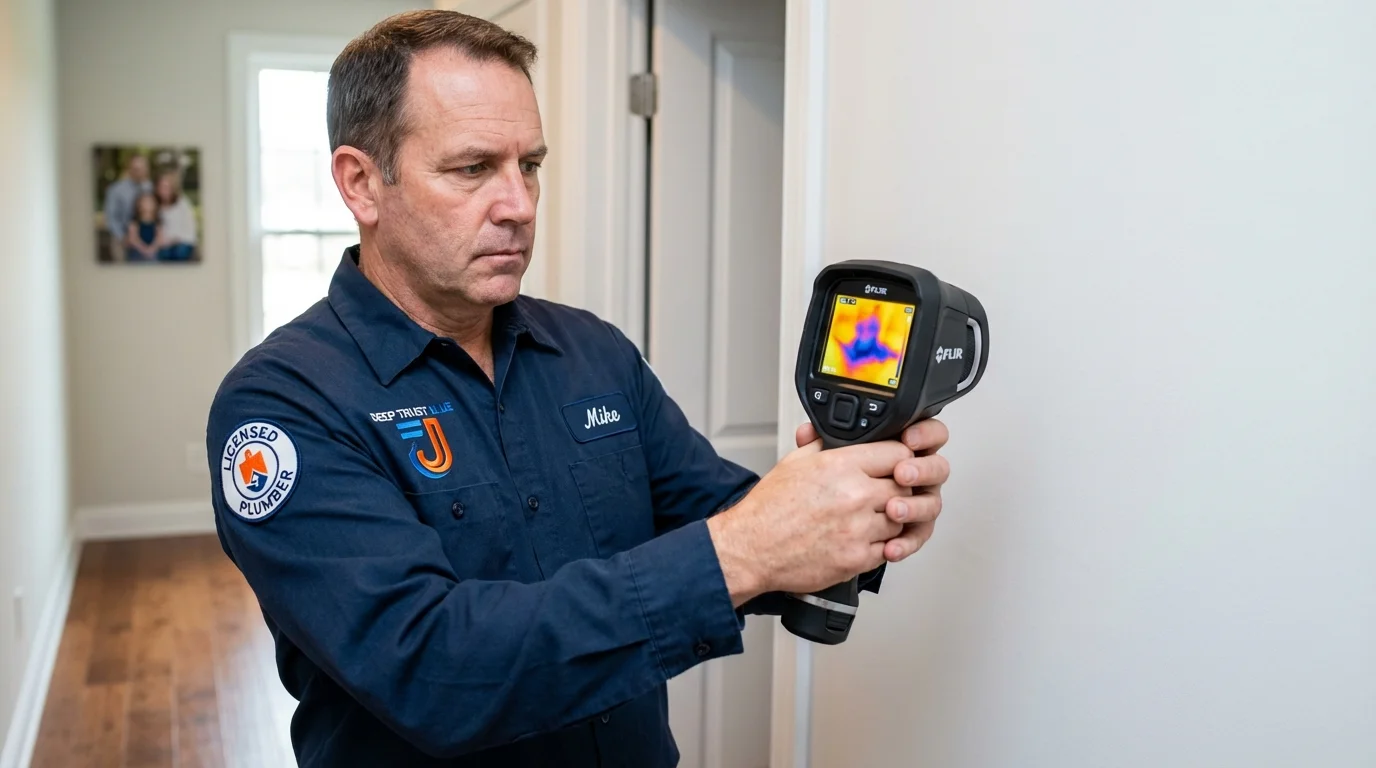 Thermal imaging leak detection by Johns Plumbing LLC in Ashburn